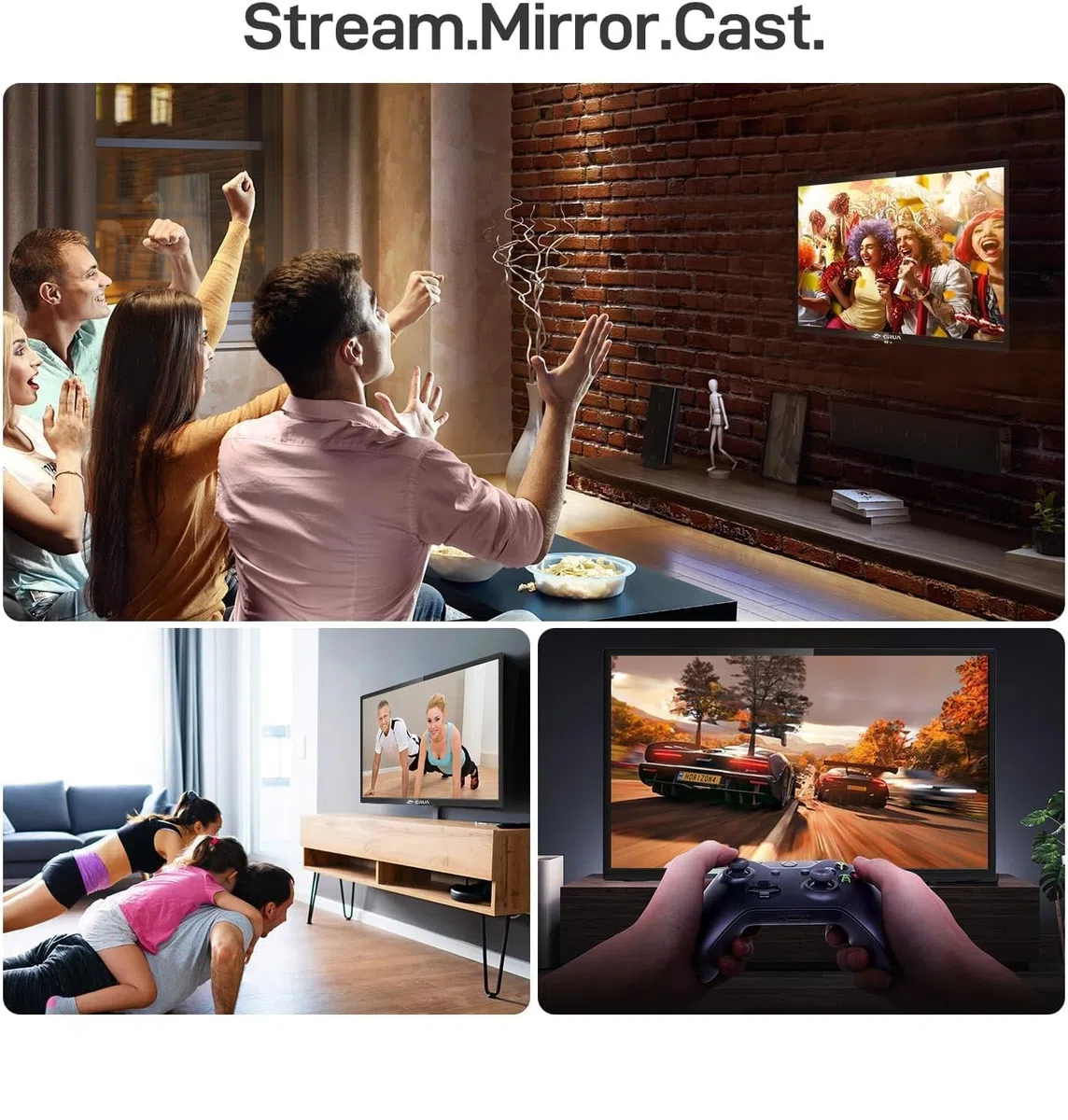 CRUA VIDAA Smart TV,24 Zoll (60 cm) TV,1366x768 HD TV,LED TV mit HDMI/USB/AV IN/Kompakt und Smart für Ihr Zuhause,Schwarz [Energieklasse E]