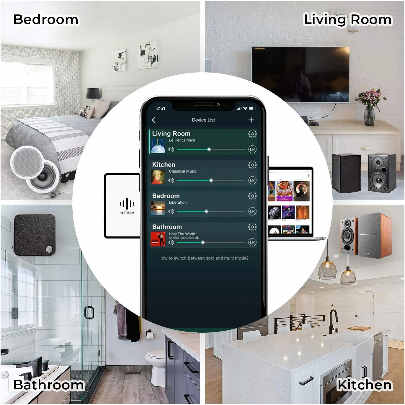 Arylic S50 Pro+ WiFi & Bluetooth 5.0 Audio Receiver, aptX HD Vorverstärker mit ESS Sabre Dac AKM ADC Multiroom/Multizone, Wireless Audio Receiver mit Airplay, Spotify, Internetradio
