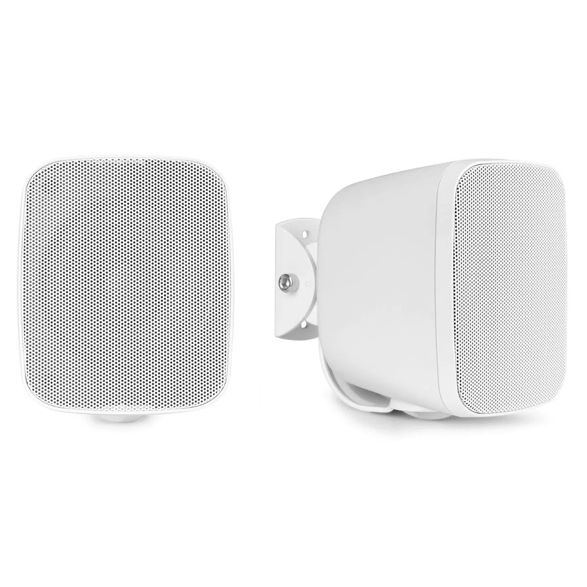 Power Dynamics BD30W - Outdoor Lautsprecher Wetterfest, IPX5 Wand Lautsprecher Boxen, Set - 40 Watt mit 3" Woofer, In- und Outdoor Wandlautsprecher mit Wandhalterung, Festmontage Wand & Decke, Weiß