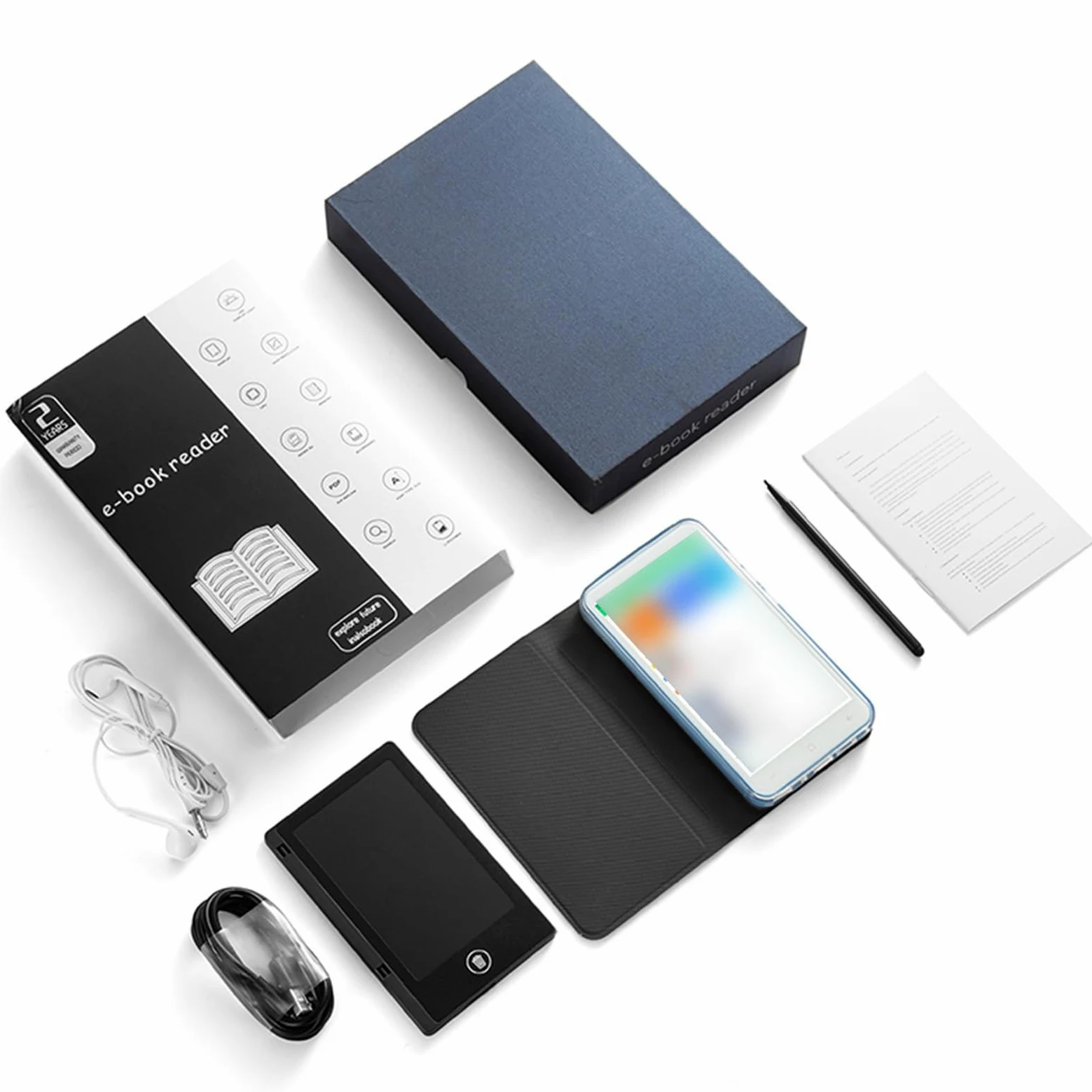 5 Zoll High Definition E Book Reader Tablet, Bildschirm, 5 MP Kamera, drahtlose Konnektivität, schlank und leicht, Handschrifttafel mit Stift