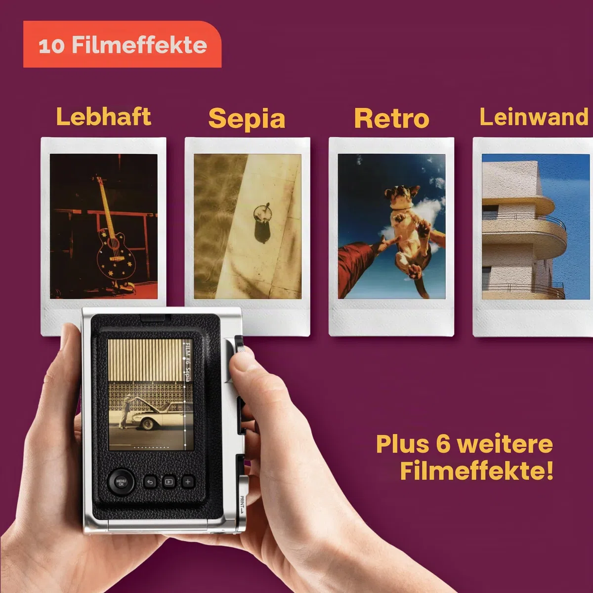 Fujifilm Instax Mini Evo - Braun
