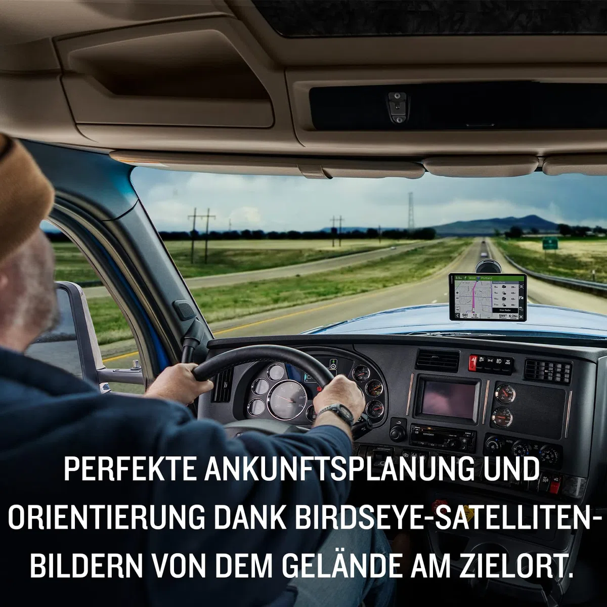 Garmin dēzlCam LGV 710 – LKW-Navi mit integrierter Dashcam, Kollisionswarner & Spurhalteassistenz. 7“ Farbdisplay, vorinstallierte EU Karten, fahrzeugspezifisches Routing & Satellitenbilder.