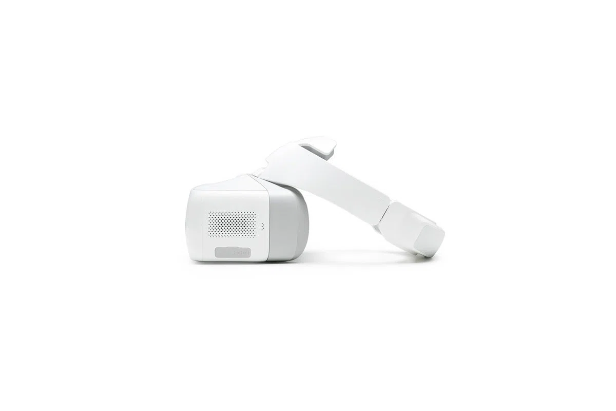 DJI Goggles - VR Brille inkl. 2 Bildschrime (mit einer HD-Auflösung von 1920 x 1080 MP, Drohnenbewegung per Kopfsteuerung) weiß