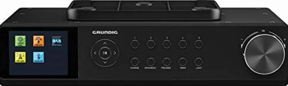 Grundig GKR1060 DKR 3000 BT DAB + WEB Küchenradio mit Bluetooth, DAB + Empfang und Internetradio Schwarz