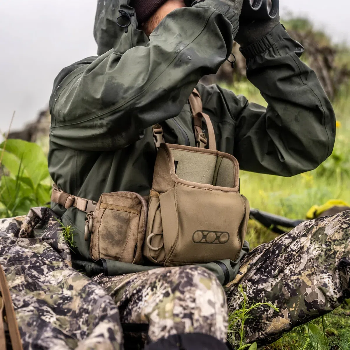 Eberlestock Recon Modular Bino Pack – Fortschrittliches Fernglas-Gurtsystem mit anpassbaren Aufsätzen, Militärgrün, Größe L