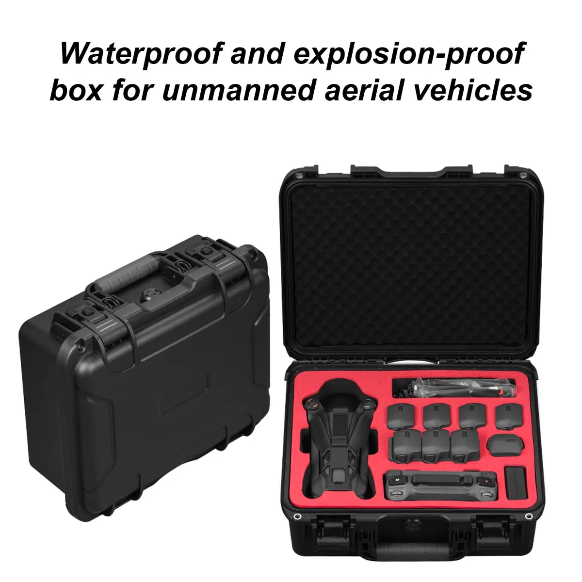 Reise Schutz Aufbewahrungsbox für 4 professionelle UAV Quadrocopter, Batterien, Controller, Zubehör, Organizer, Schutztasche