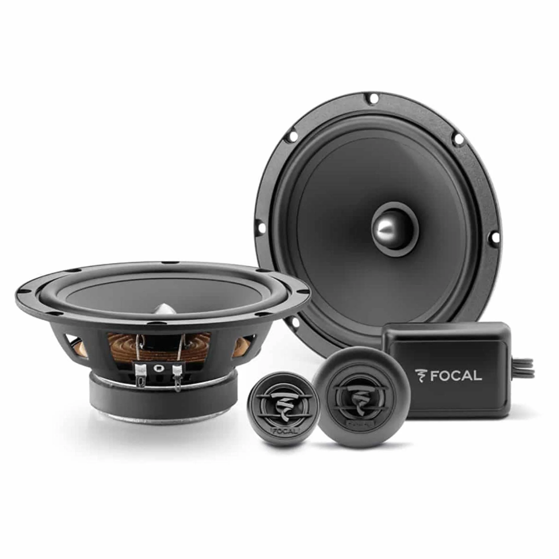 Focal 1 kit 2 Wege Auditor ASE-165 ASE165 6,5" 165 mm 16,5 cm 60 watt rms 120 watt max mit 2 tieftönern 2 hochtönern 2 Crossover 4 ohm spl, EIN Paar