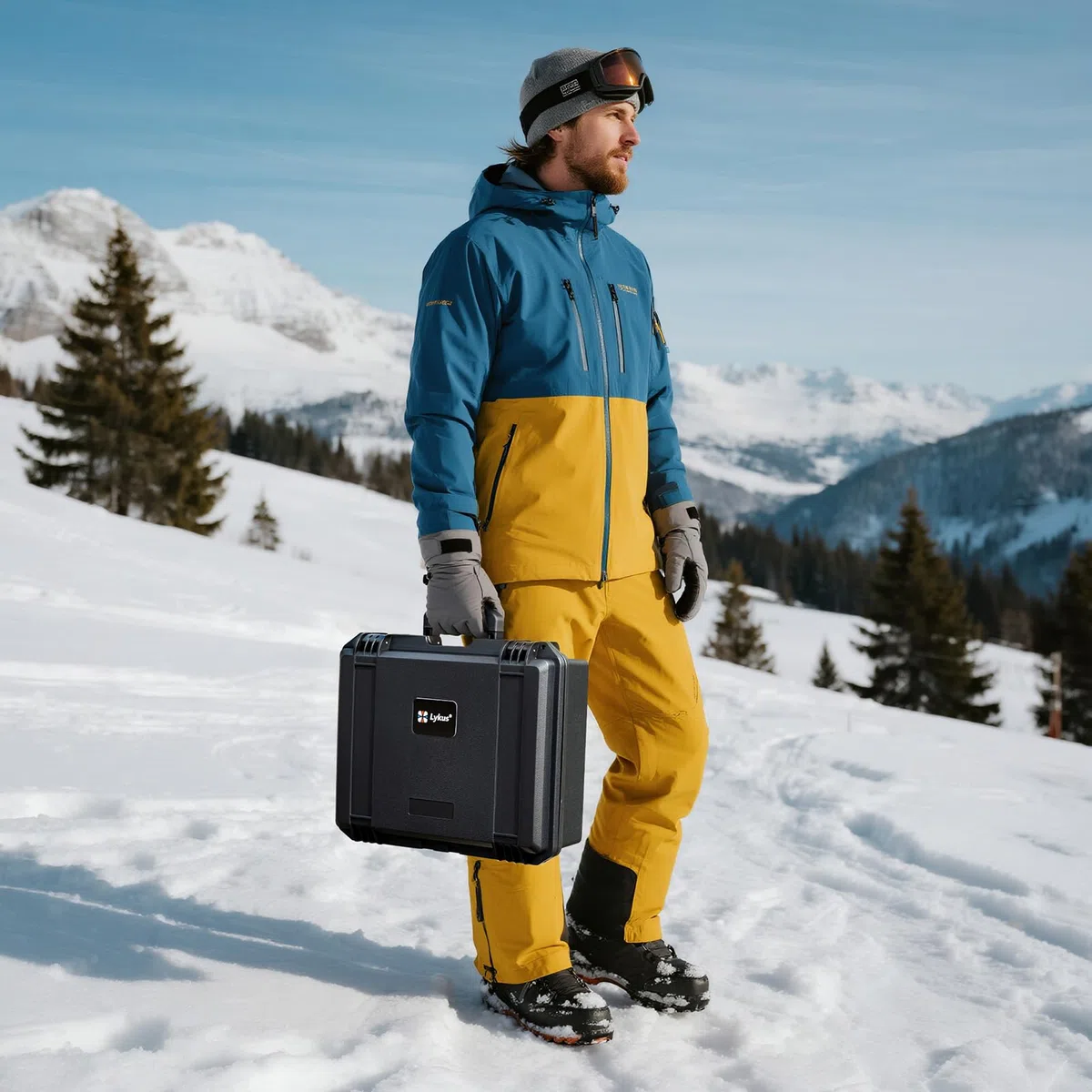 Lykus Titan N210 Wasserdicht Tasche Koffer Case für DJI Neo 2 Motion Combo, Goggles N3/3, RC Motion 3, FPV Controller 3, unterstützt bis zu 8 Akkus [NUR Koffer]