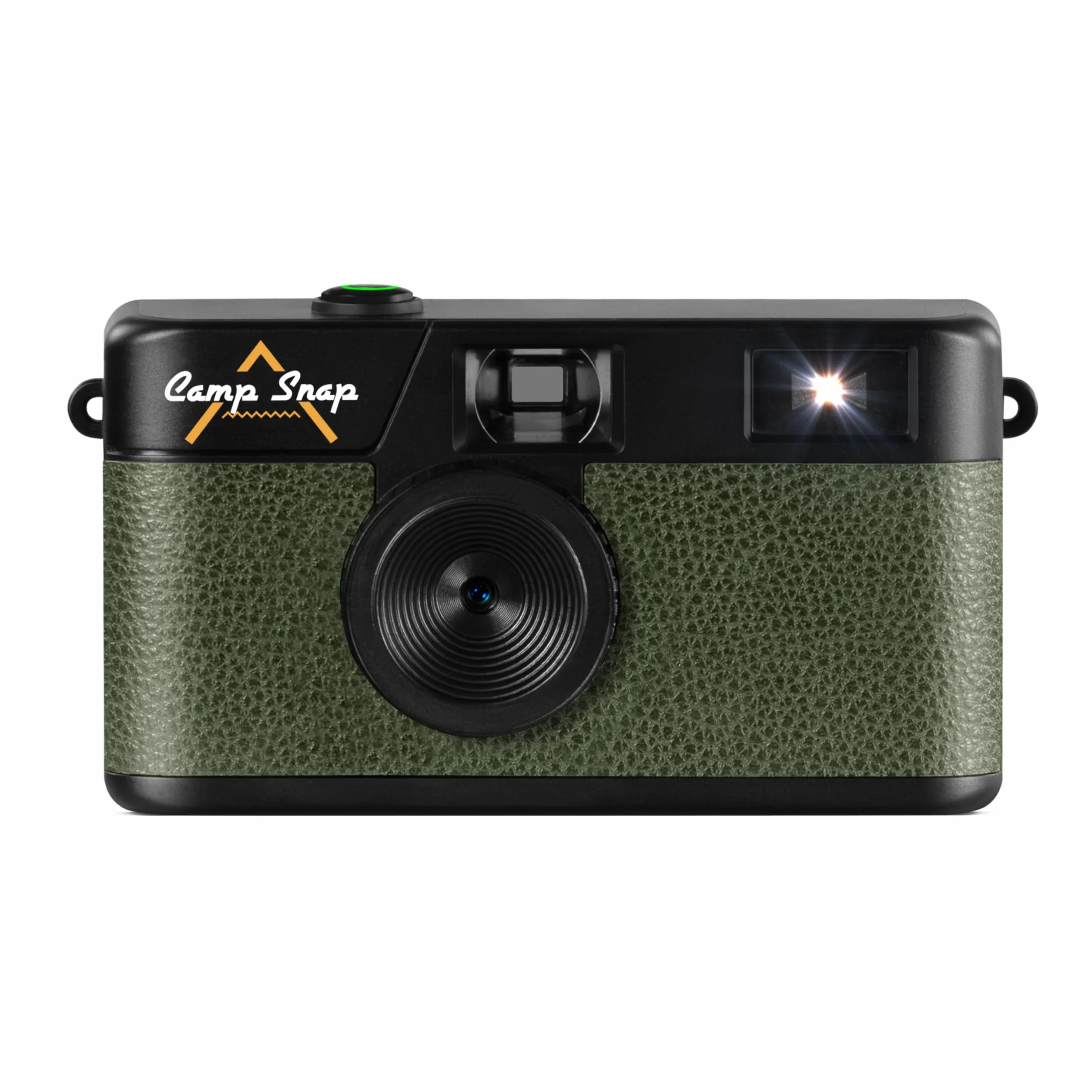 CampSnap Digitale Kompaktkamera ohne Bildschirm - Speicher für 2000 Fotos - 8M Pixel - Wiederaufladbare Batterie - Vintage - Grün