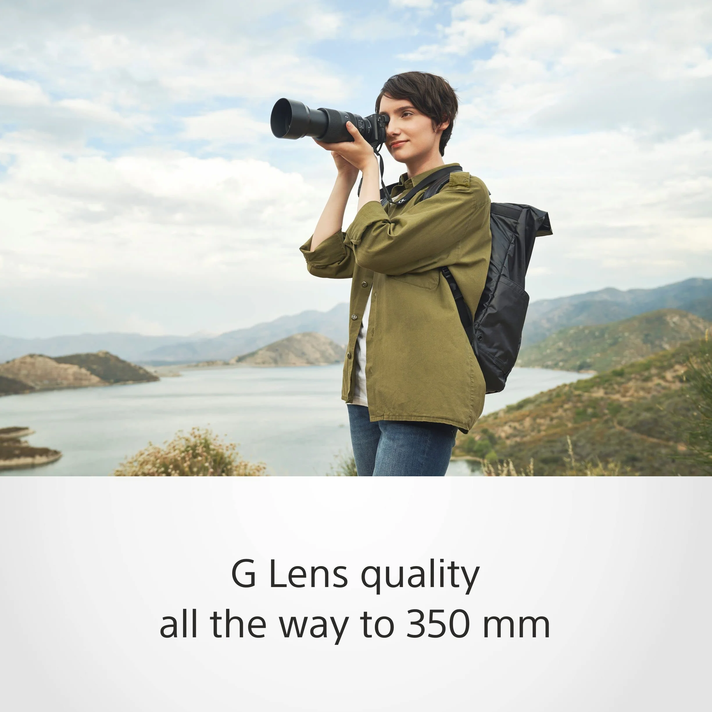 Sony SEL70350G – 70–350mm F4.5–6.3 G OSS Supertele-Zoom (APS-C E-Mount Objektiv mit Bildstabilisierung, ideal für Natur, Sport & Reisen, kompatibel mit Sony ZV-E10, A6400 & A6700)
