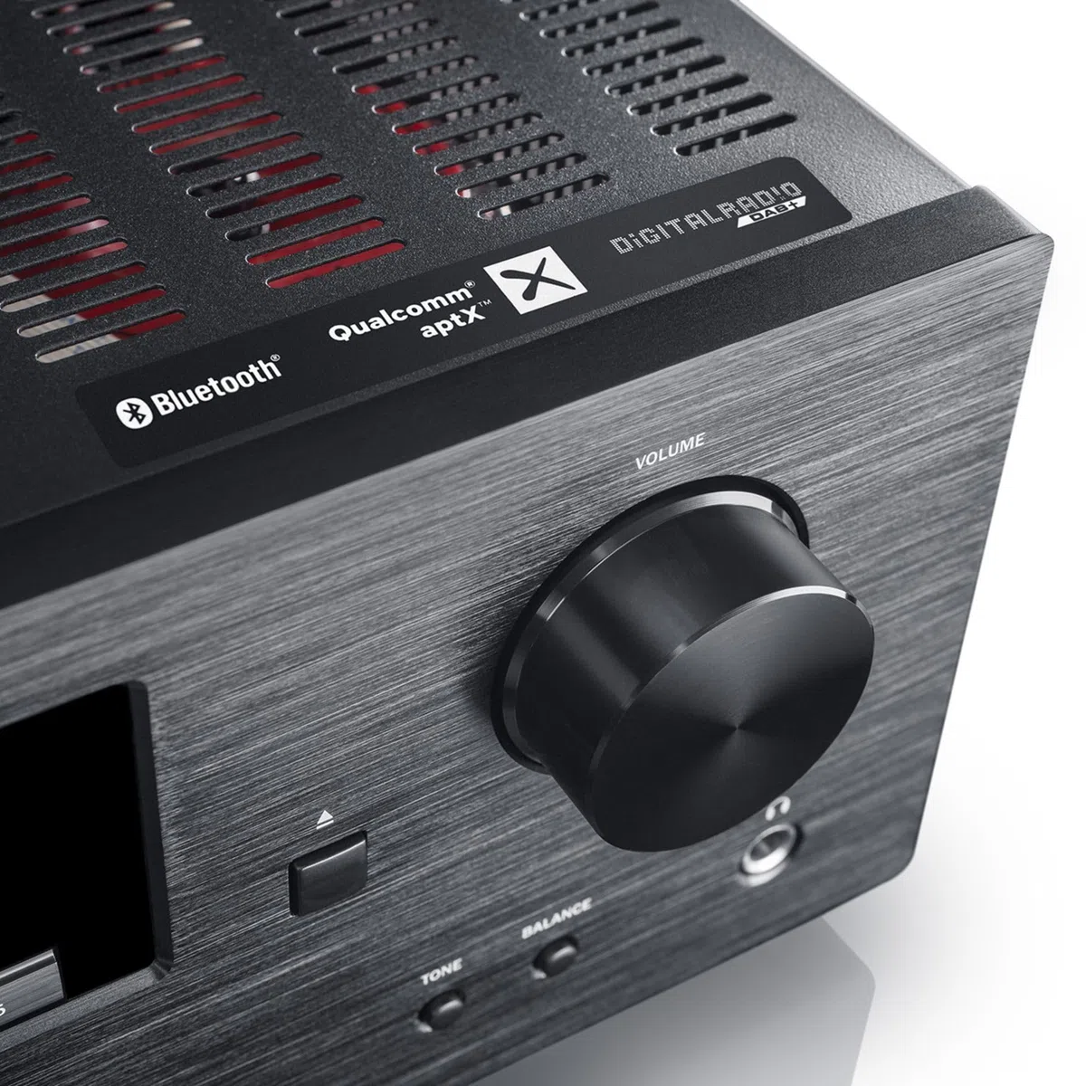 Teufel Kombo 62 CD-Receiver Kraftvoller Stereo-CD-Receiver Verstärker mit Bluetooth DAB+ Schwarz