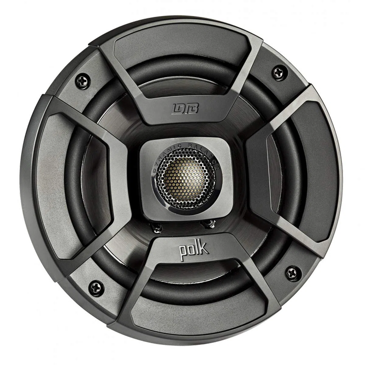 Polk Audio DB522 DB+ Serie 5,25 Zoll Koaxial-Lautsprecher mit Marine-Zertifizierung, Schwarz