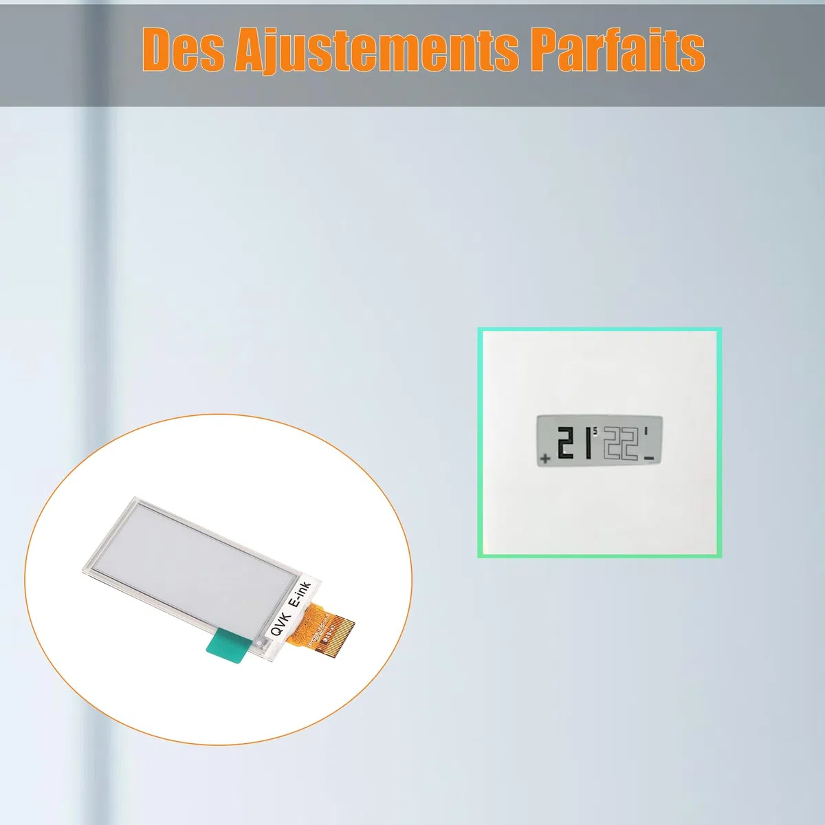 Professionelles LCD-Display, Thermostat, perfekte Kompatibilität für OPM021B1, OPM021E1, NTH01, NTH01-EN-E, THM02, klares Display, einfache und schnelle Installation, einfache Lösung