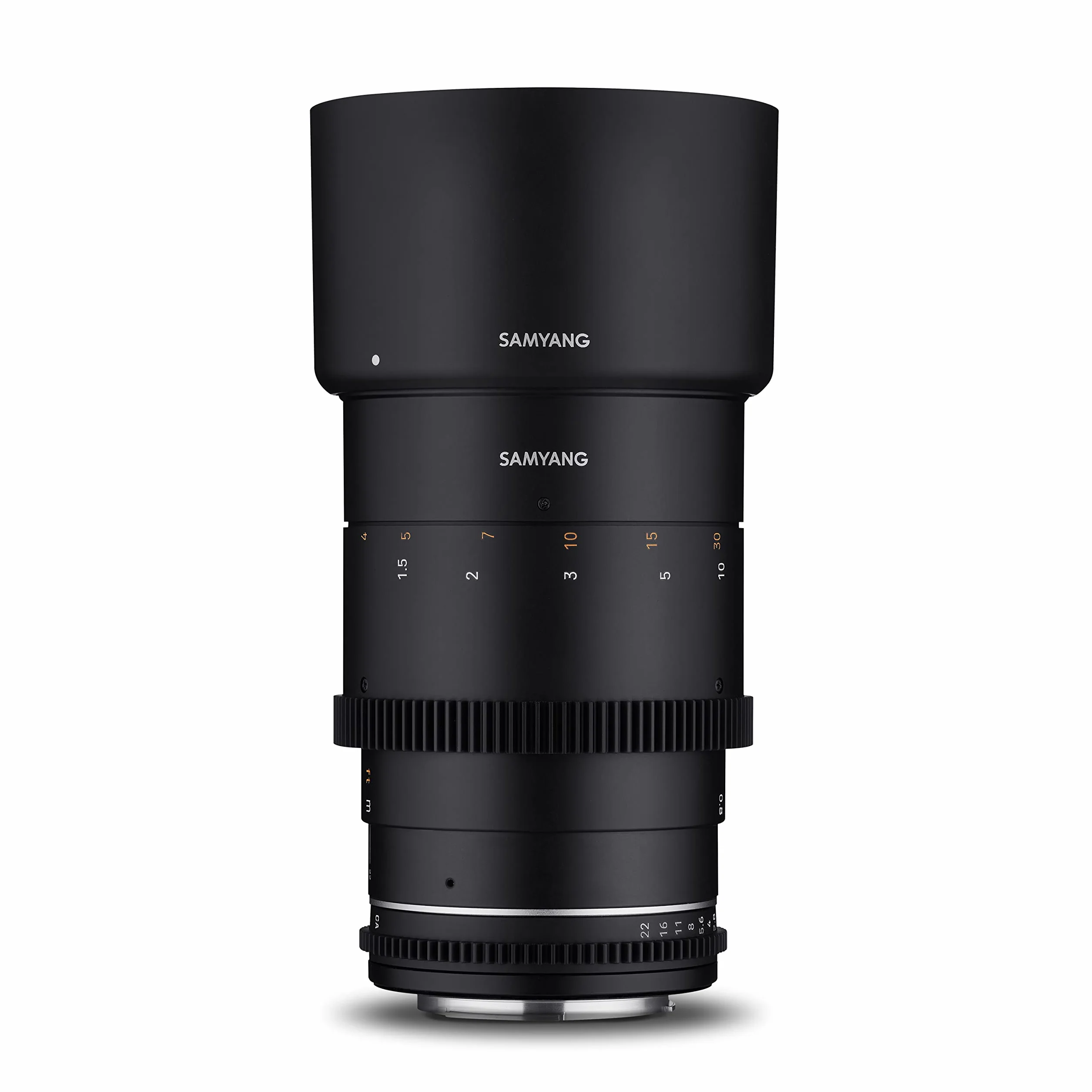 Samyang MF 135mm T2,2 VDSLR MK2 MFT – Video Cine Objektiv Teleobjektiv Festbrennweite für Micro Four Thirds Kameras, manueller Fokus, für Panasonic DC-GH5s DC-GH5 II BGH1 Olympus OM-D E-M1 Mark III