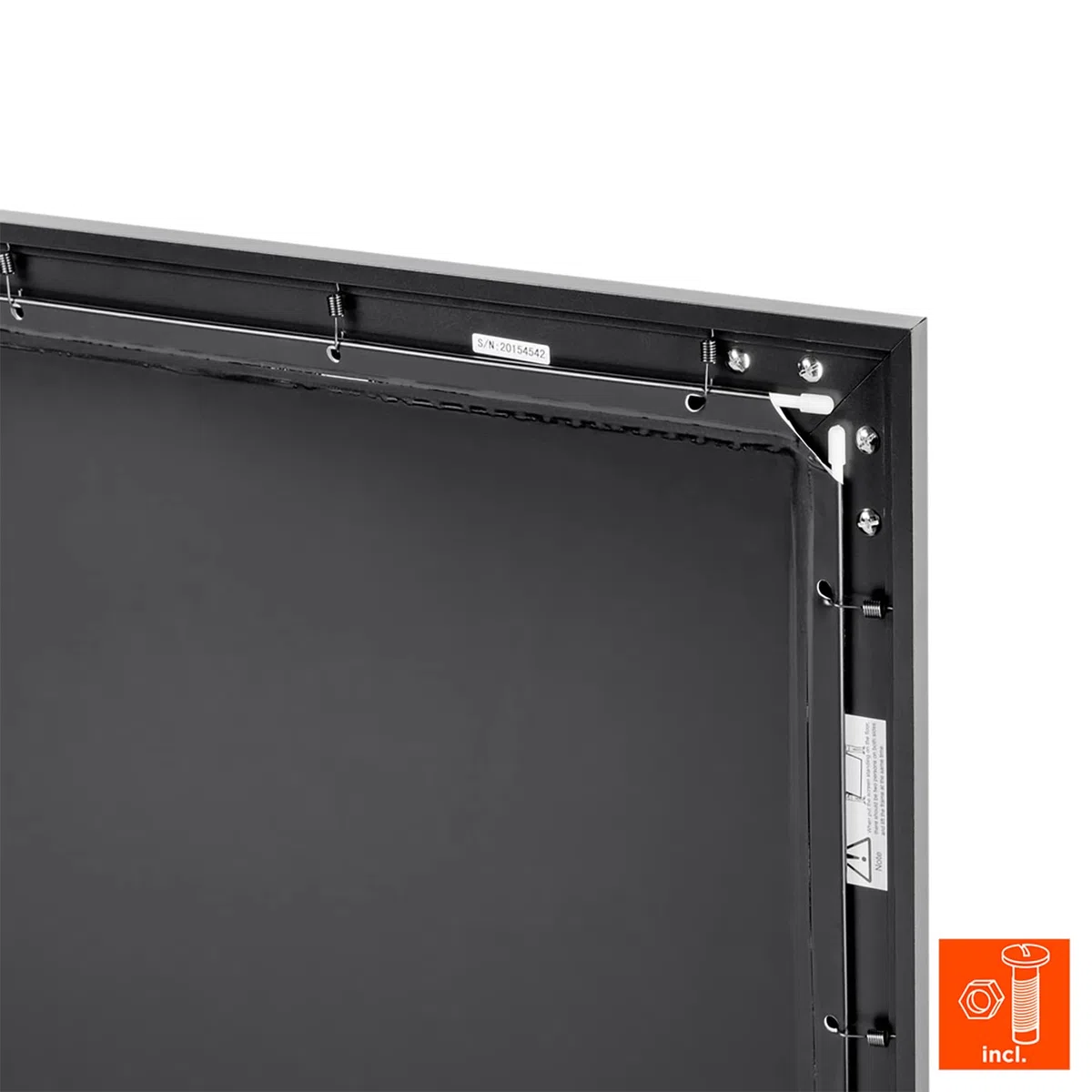 celexon HomeCinema Rahmen-Leinwand 70" | 160x90 cm 16:9 | langlebige 4K, Full-HD Beamer-Projektions-Leinwand mit top Planlage für Ihr Büro oder Heimkino | Aluminium-Frame zur Wandmontage