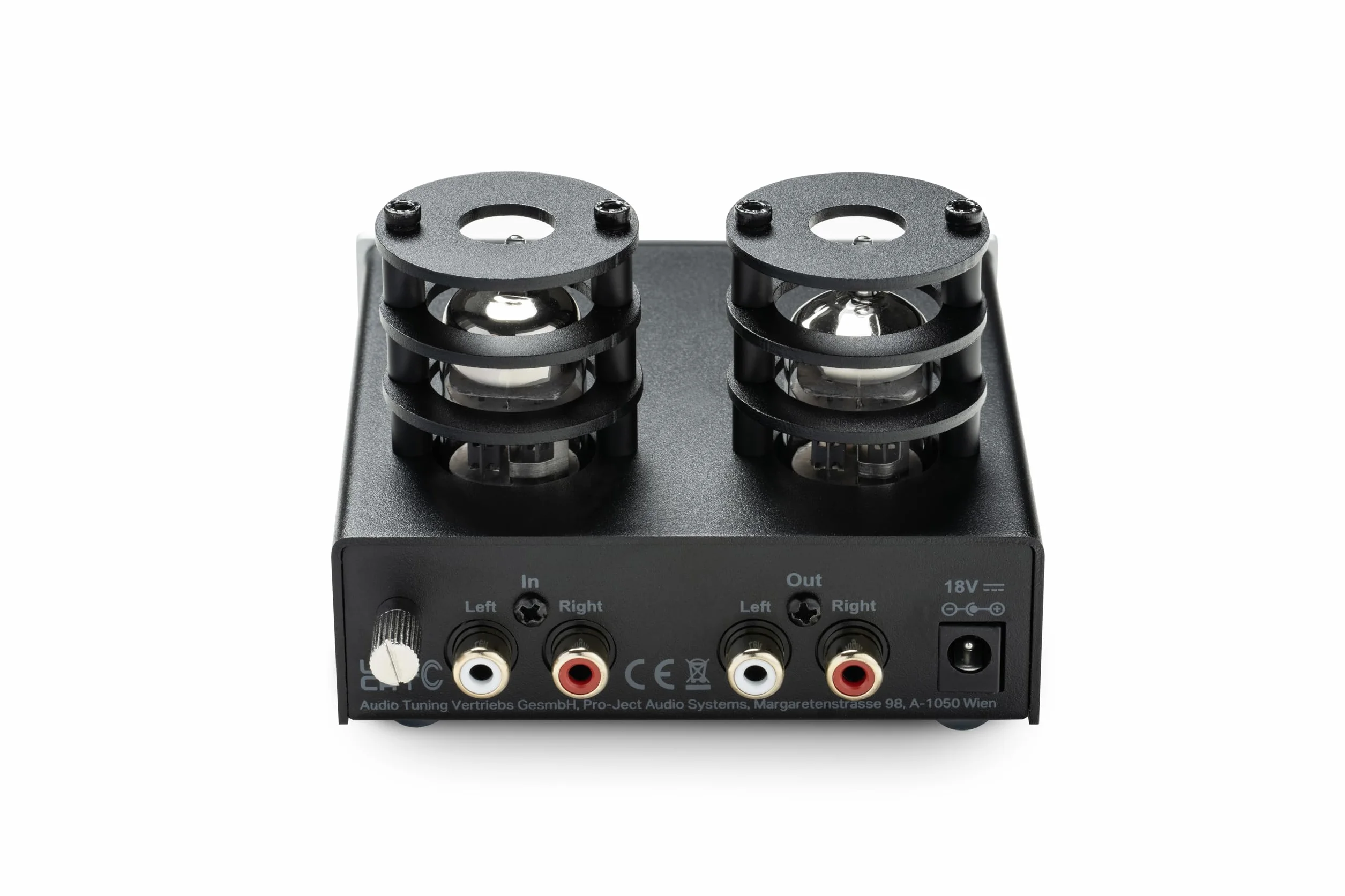 Pro-Ject Tube Box E, Volldiskreter Röhren Phono-Vorverstärker (Silber)