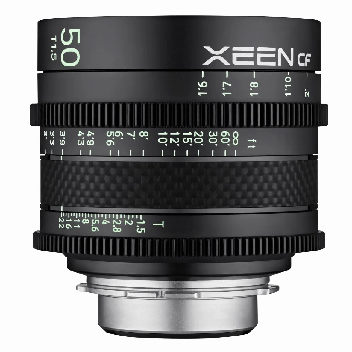 XEEN CF Cinema 50mm T1,5 PL Vollformat – professionelles Cine-Objektiv – Carbon Linsenzylinder – extrem kompakt