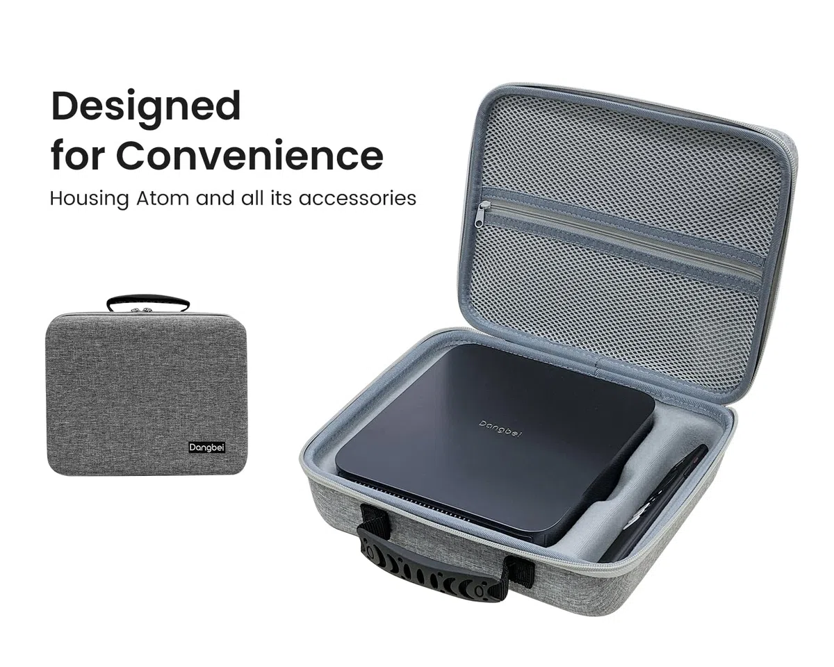 Dangbei Beamer Aufbewahrungsbox Kompatibel Atom mini Beamer(B0CL4QGM1B), Mini Projektor Tasche Tragetasche Wasser- & Staubdicht Stoßgeschützt - Nur Zubehörtaschen 29,2×23,8×9,7cm, 0,54kg