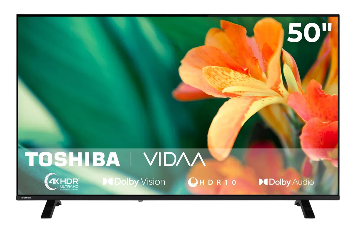 Toshiba 50UV1563DDW 50 Zoll Smart TV VIDAA - 4K UHD Fernseher mit Dolby Vision HDR, Triple-Tuner (DVB-C/S2/T2) und Streaming Apps, LED TV (2026)