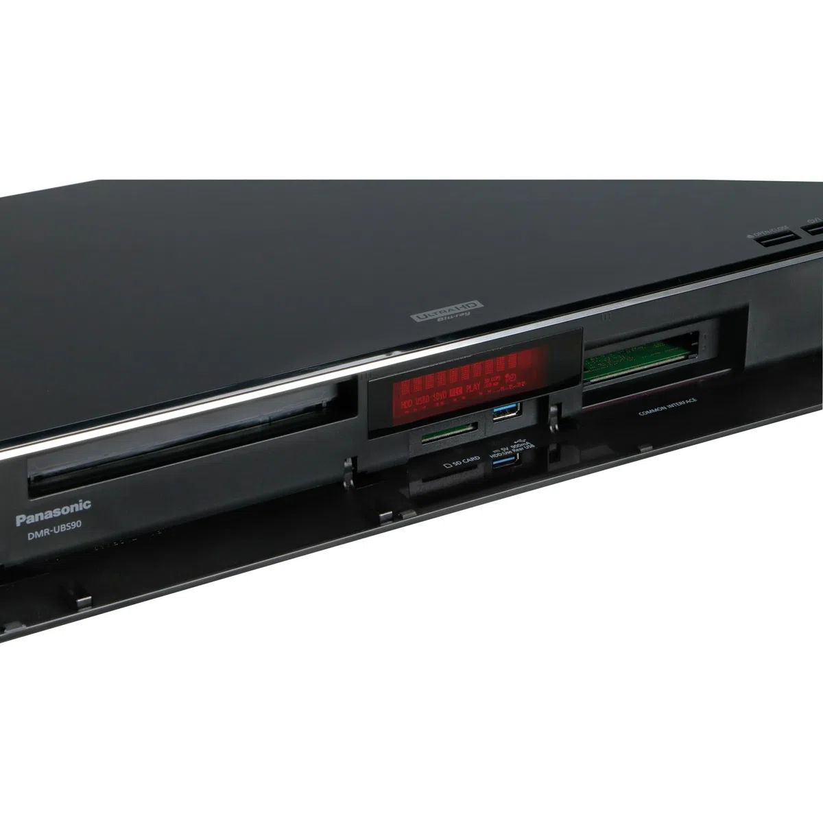 Panasonic DMR-UBS90EGK Ultra HD Recorder (2TB HDD, 4K Blu-ray Disc Wiedergabe, UHD TV Satellitenempfang, 3 x DVB-S/S2 HD Tuner)