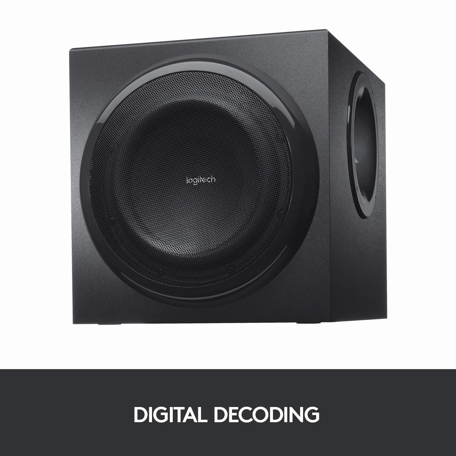 Logitech Z906 5.1 Sound System, Lautsprecher mit 1000 Watt Surround Sound, THX, Mehrere Audio-Eingänge, Fernbedienung, UK Stecker, PC/PS4/Xbox/Stereo-Anlage/TV/Smartphone/Tablet - Schwarz
