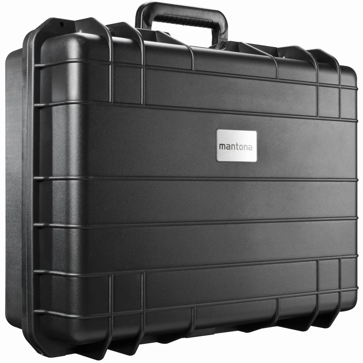 Mantona Outdoor Schutzkoffer L, wasserdichter Fotokoffer 31 l , Kamerakoffer staubdicht & stoßfest, Transportkoffer mit Schaumstoffeinlagen, ideal für Kameras, Objektive & Zubehör