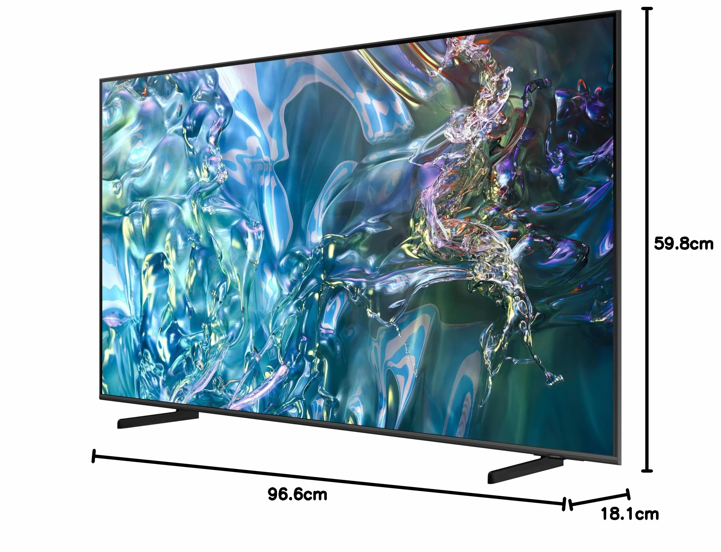 Samsung QLED 4K Q60D 43 Zoll Fernseher mit Quantum Prozessor Lite, 100% Farbvolumen, Upscaling, Tizen OS, Smart TV, 43Q60D [2024]