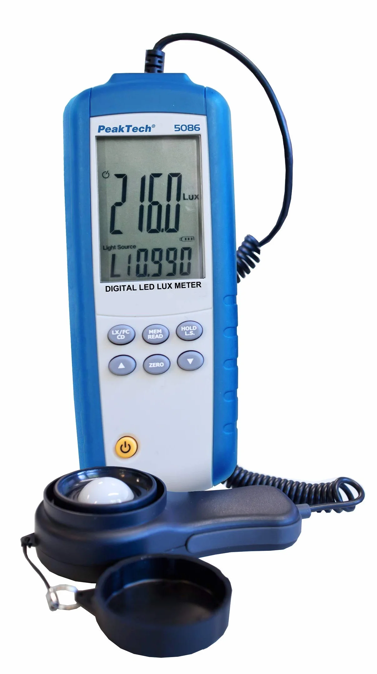 Peaktech P 5086 Digitales LED Lux-Messgerät, 3 3/4-stellig