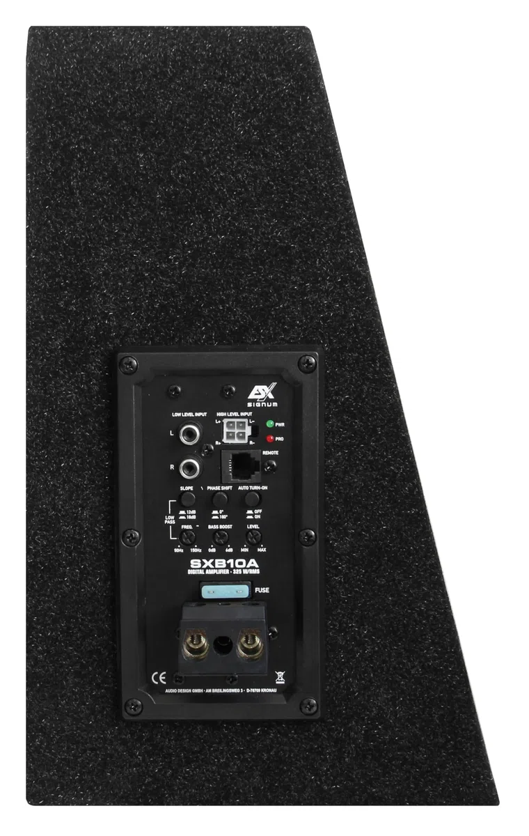 ESX SIGNUM SXB10A - 10“ (25 cm) aktiver Subwoofer | Aktiv Gehäuse-Subwoofer mit ALU-Membran