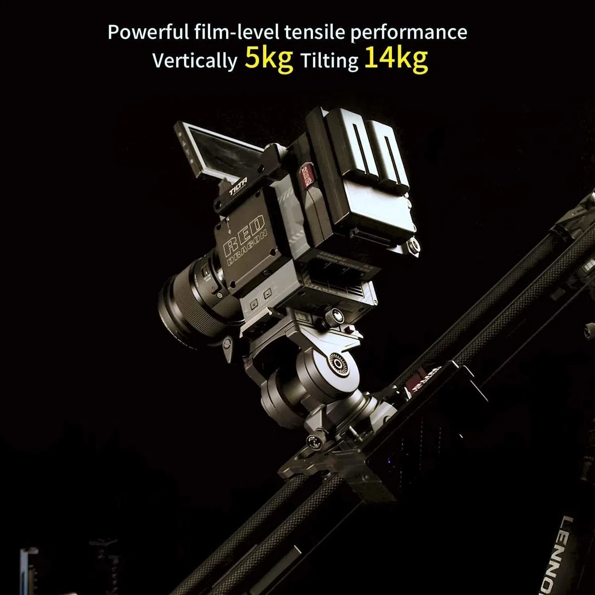 Kamera Slider 120CM Motorisiert - Kohlefaser Schieberegler für Video, Kompatibel mit Zhiyun Vollserie und DJI Ronin RS 2/RS 3 Pro Stabilisatoren
