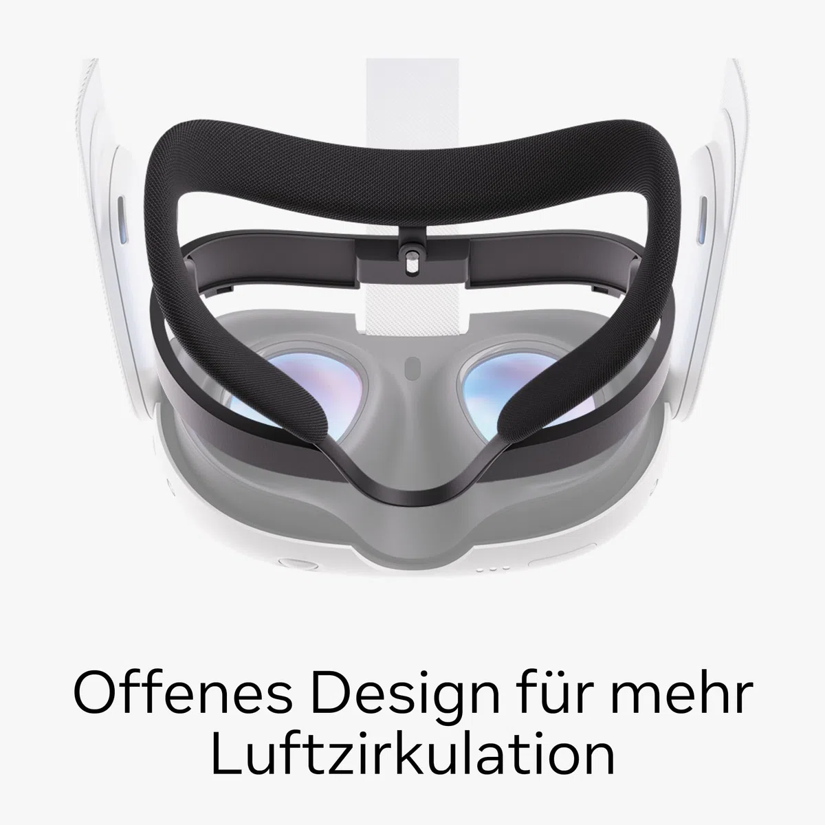 Offene Headset-Einlage für Meta Quest 3 – mit Meta Quest 3 kompatibel – die physische Welt im Blick – mehr Sichtbarkeit und Komfort