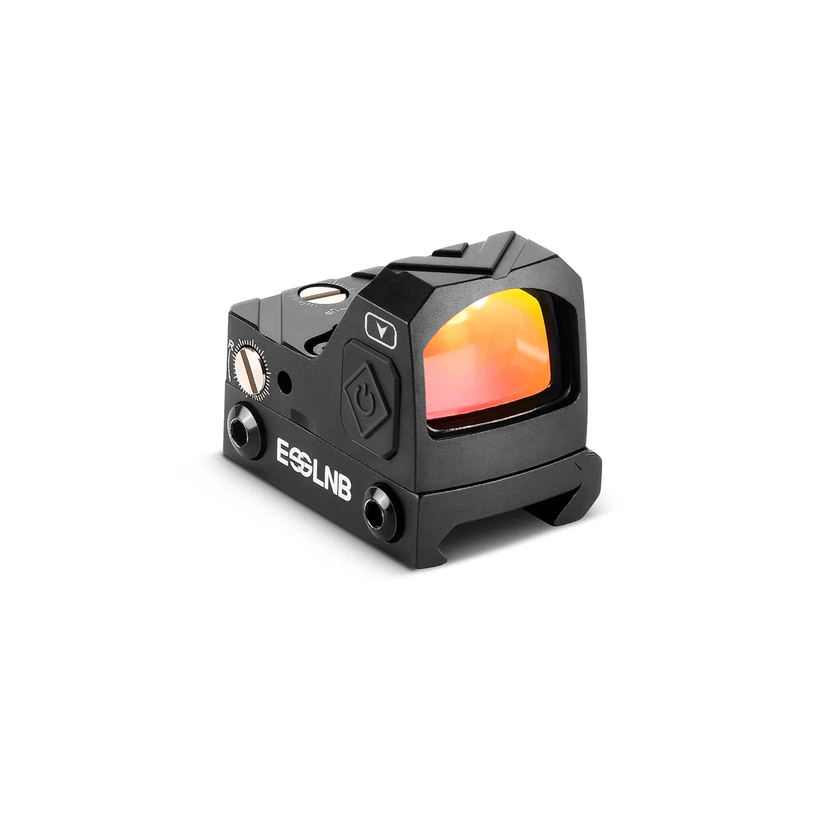 ESSLNB Red Dot Visier Airsoft Scope 2MOA 12 Helligkeitsstufen Voll multivergütetes Prisma Wasserdicht Stoßfest mit 20mm/22mm Weaver/Picatinny Schienenmontage und Objektivabdeckungen für die Jagd