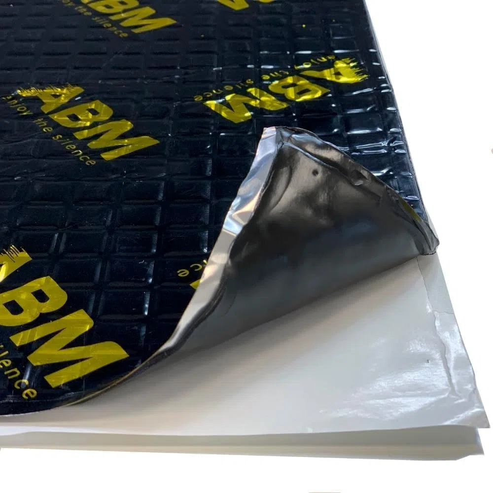 ABM Alubutyl GOLD 2 Rollen 2.0 mm x 40 cm x 5 Meter insgesamt 4 m² Selbstklebende Alubutyl Anti Dröhn Dämmmatte, Auto Dämmung, Fahrzeugdämmung