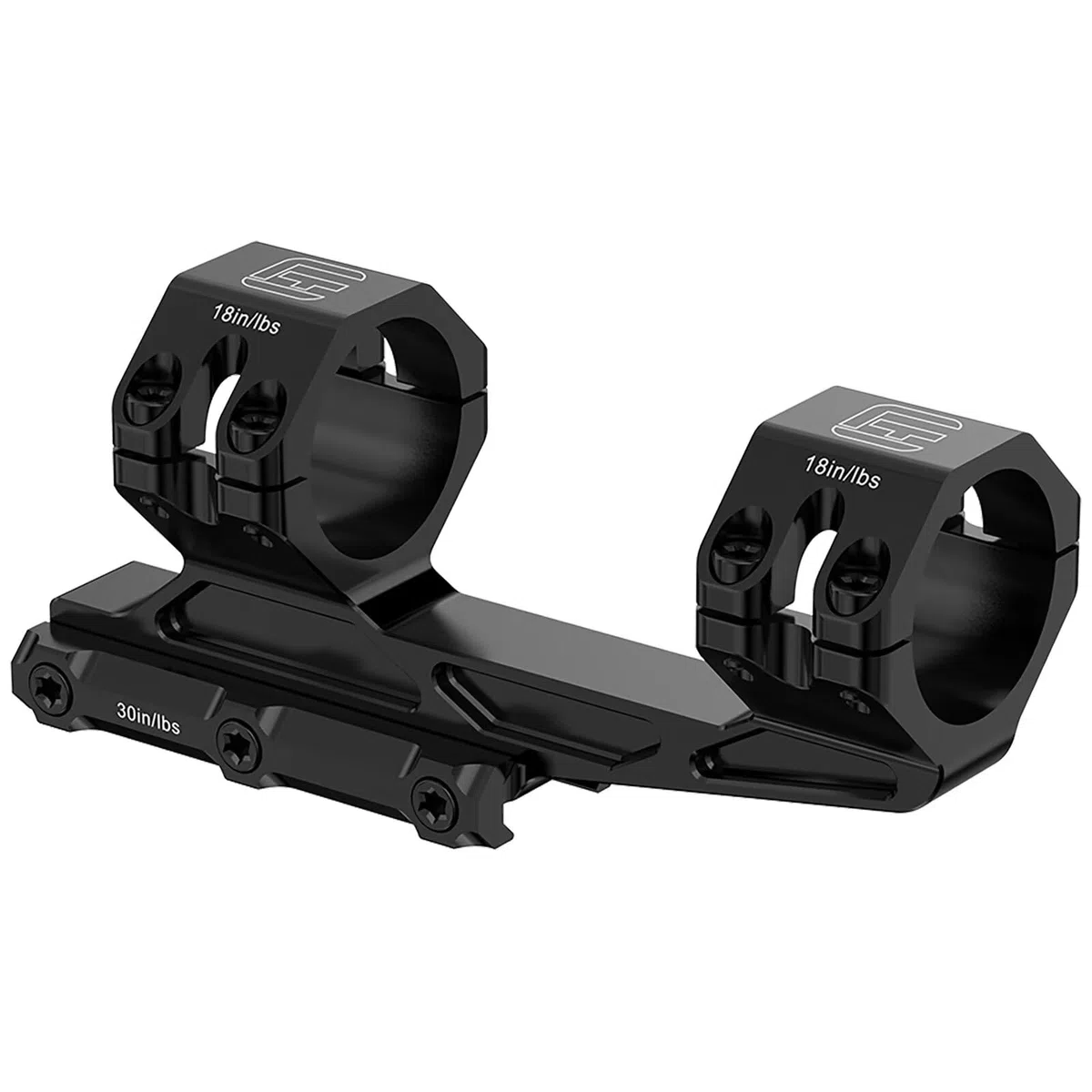 WestHunter Optics Präzisions-Cantilever-Picatinny-Montage für Zielfernrohre, 30mm/34mm Rohrdurchmesser, Versetzte Doppelte Ringe, Leichter Einteiliger Zielfernrohr Montage - Libelle | Basismodell