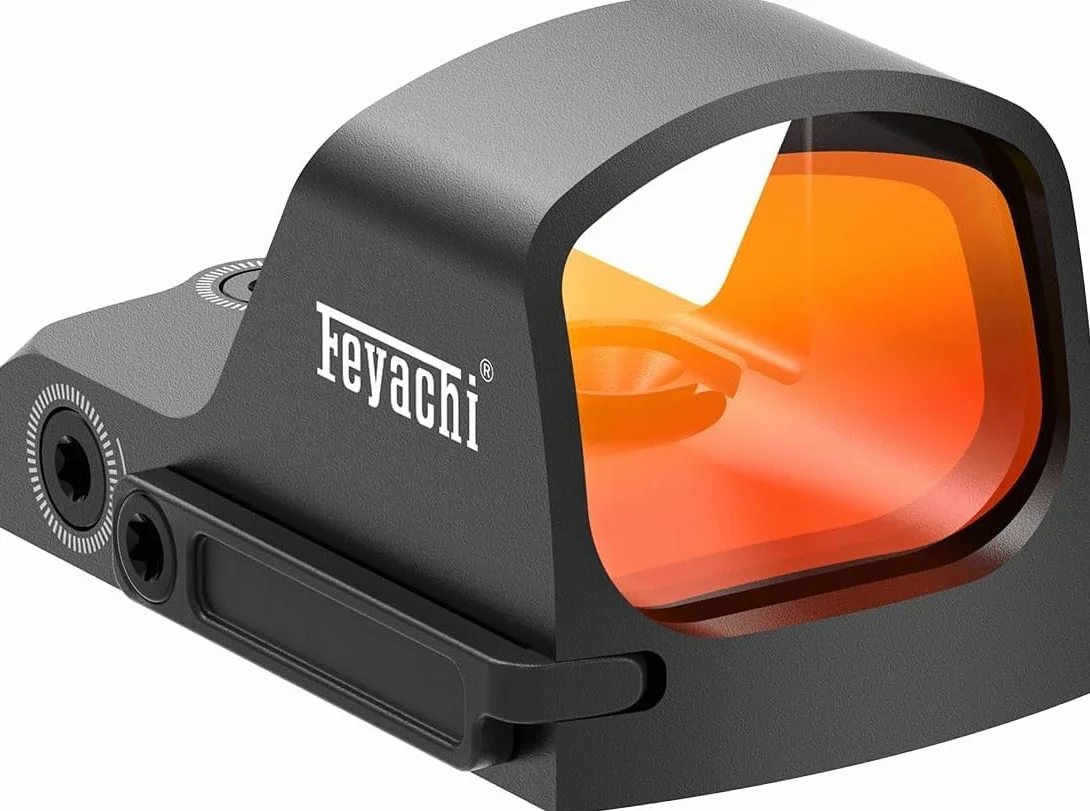 Feyachi RDS-59 Red Dot Visier für Pistole 3 MOA Micro Handgun Rotpunktvisier Zielfernrohr Mini Visier mit Adapterplatte für MOS & Picatinny-Montage