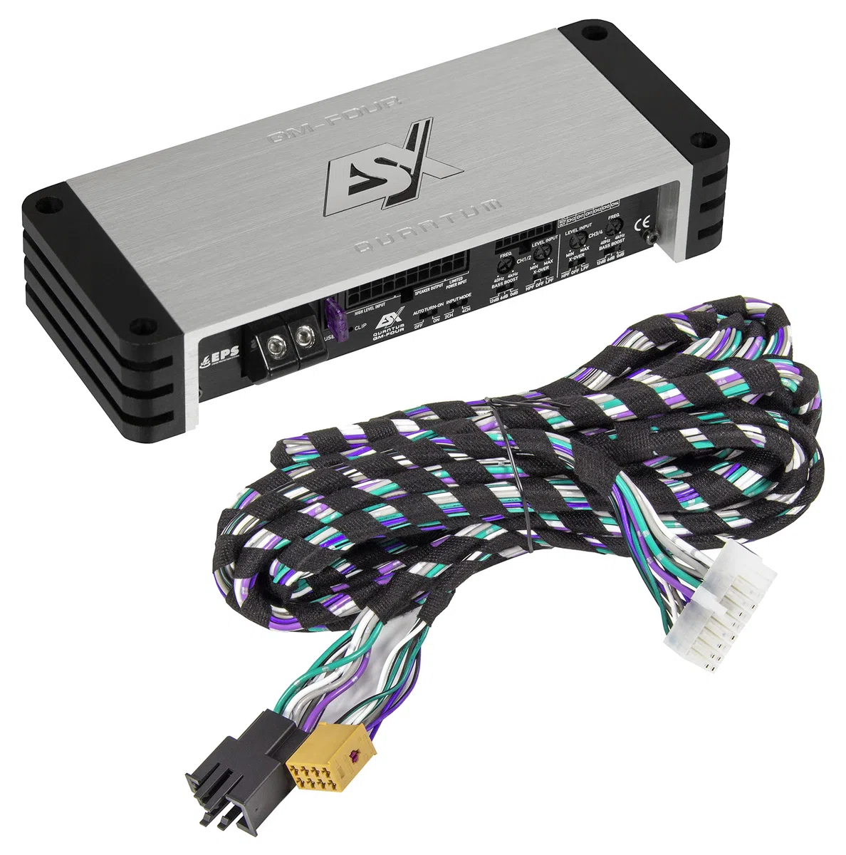 ESX QM-Four-PP Plug & Play 4-Kanal Class D Digital Verstärker 360 Watt RMS