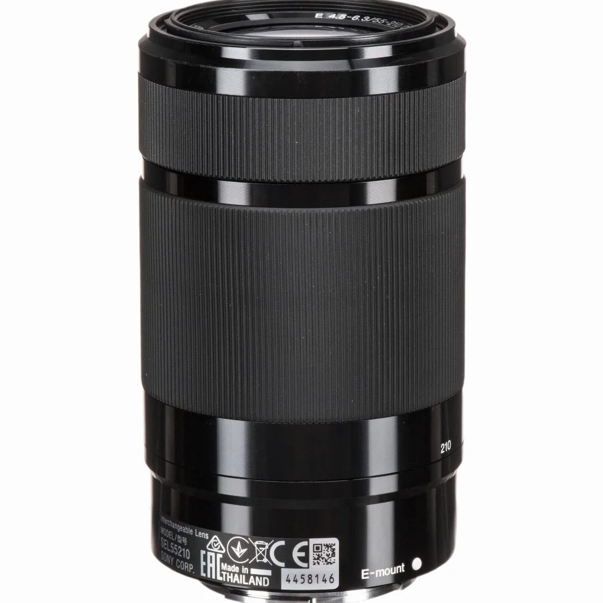Sony SEL55210 – 55–210mm F4.5–6.3 OSS Zoom-Objektiv (APS-C, Teleobjektiv mit Bildstabilisator, E-Mount, ideal für Reisen, Natur & Sport, kompatibel mit ZV-E10, A6400 & A6700, schwarz)