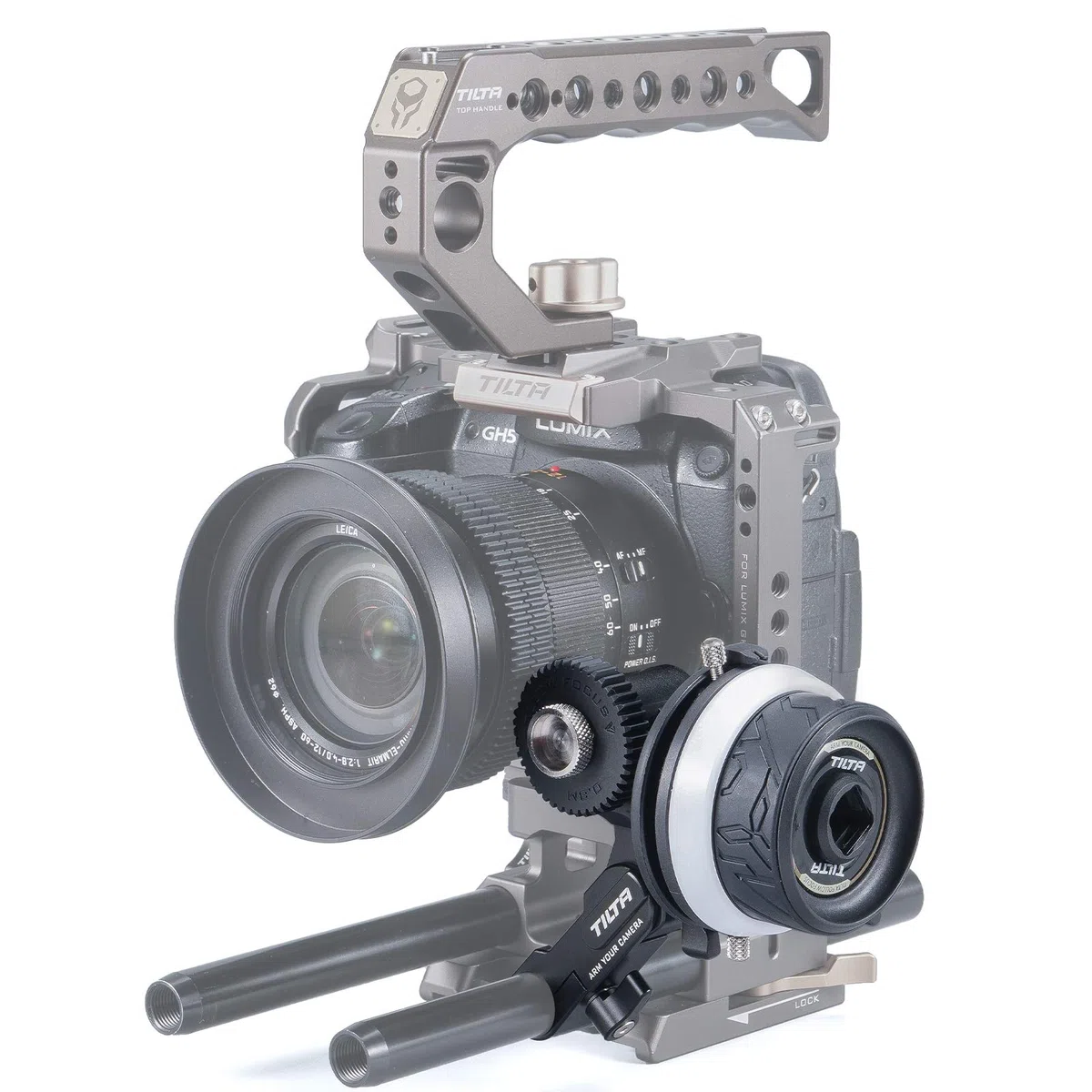 Tilta Folgen Fokus,Mini Follow Focus,DSLR Objektiv Zoom Control Manueller Folgen Fokus für Sony A7 A9,Nikon GH5, BMPCC 4K 6K FF-T06