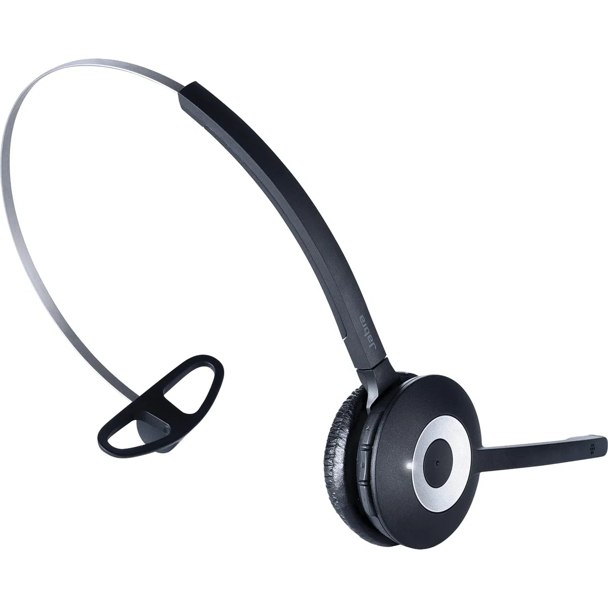 Jabra Pro 930 MS DECT wireless on-ear mono headset - Skype for Business certified - HD voice and noise cancelling - for use with softphones in Europe - EU plug, black