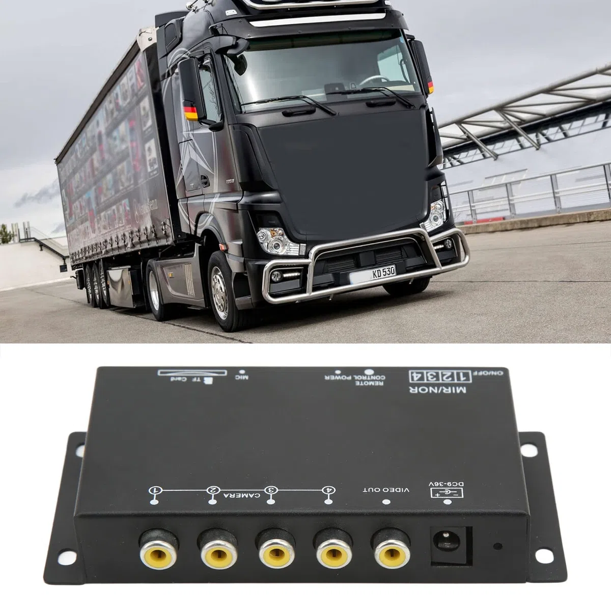 Fahrzeug Digitaler Video -Rekorder 4 Kanal 720p DC9-36V Mini MDVR für RV Van Truck