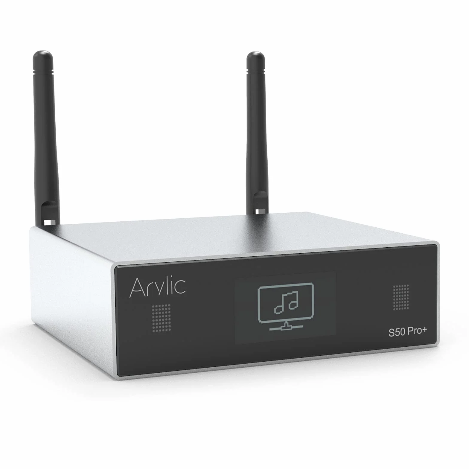 Arylic S50 Pro+ WiFi & Bluetooth 5.0 Audio Receiver, aptX HD Vorverstärker mit ESS Sabre Dac AKM ADC Multiroom/Multizone, Wireless Audio Receiver mit Airplay, Spotify, Internetradio