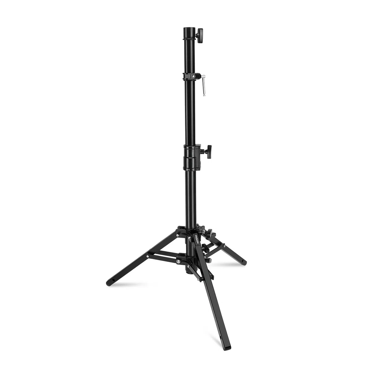 PROAIM 44-Zoll Kamera-Slider-Stativ mit Junior-Pin, 36 kg | Höhenverstellbar 63–112 cm; Stahl-/Alu-Zweistufendesign; 79 cm Standfläche mit 2 Nivellierbeinen.