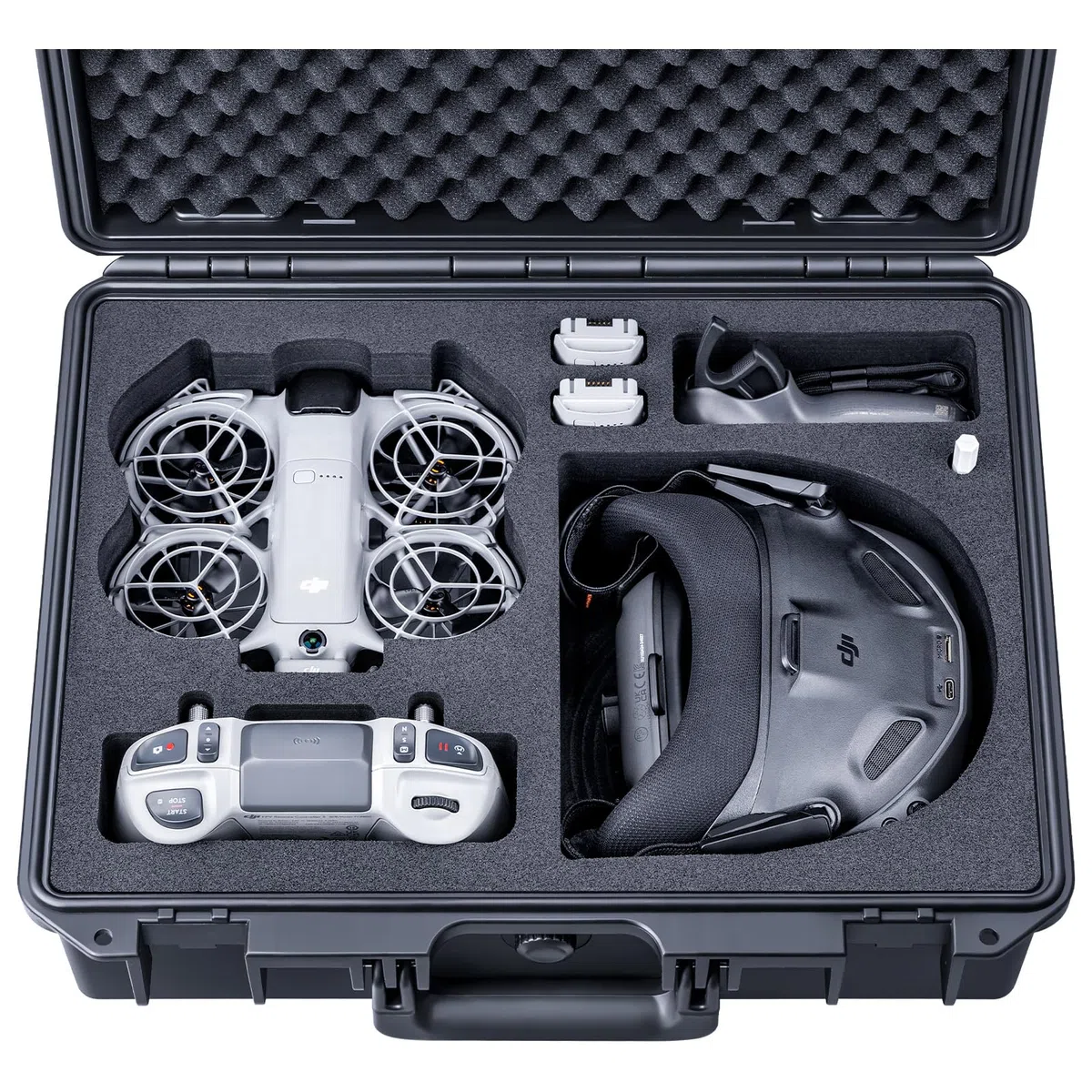 Lykus Titan N210 Wasserdicht Tasche Koffer Case für DJI Neo 2 Motion Combo, Goggles N3/3, RC Motion 3, FPV Controller 3, unterstützt bis zu 8 Akkus [NUR Koffer]