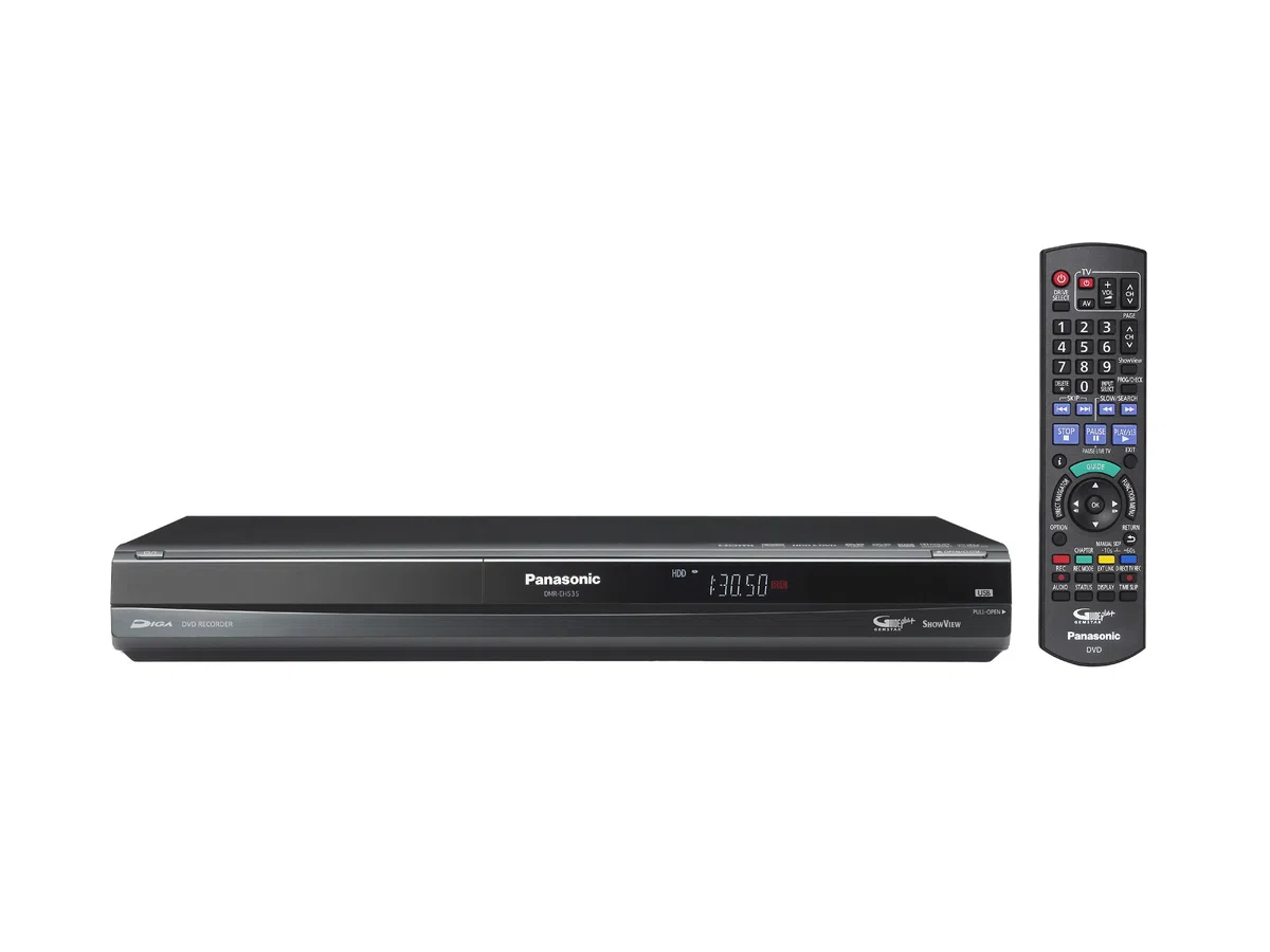 Panasonic DMR-EH535EGK DVD- und Festplatten-Rekorder 160 GB (HDMI, Upscaler 1080p, DivX-zertifiziert, USB 2.0) mit integriertem analog Tuner schwarz