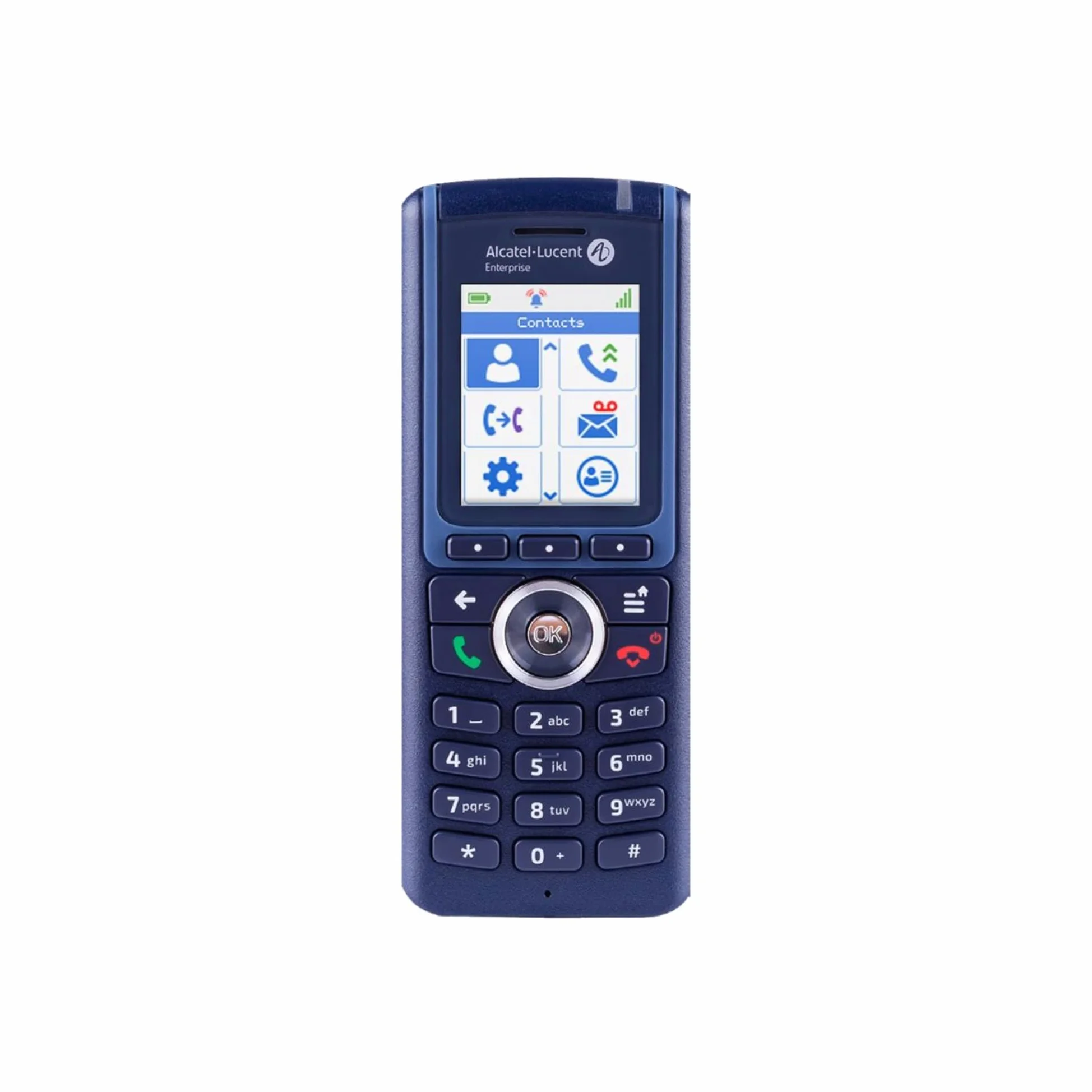 Alcatel-Lucent 8234 DECT-Mobilteil, Akku und Gürtelclip, schwarz