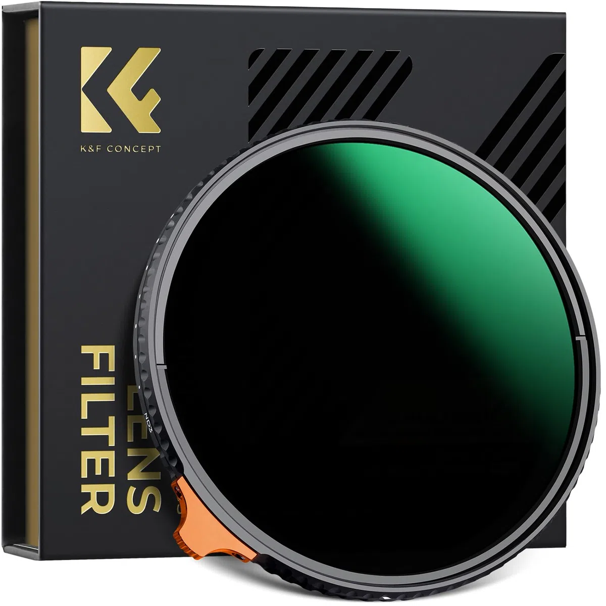 K&F CONCEPT Variabler ND Filter 67mm ND3-ND1000 Graufilter (1.5-10 Blendenstufen) （Nano-Xcel）