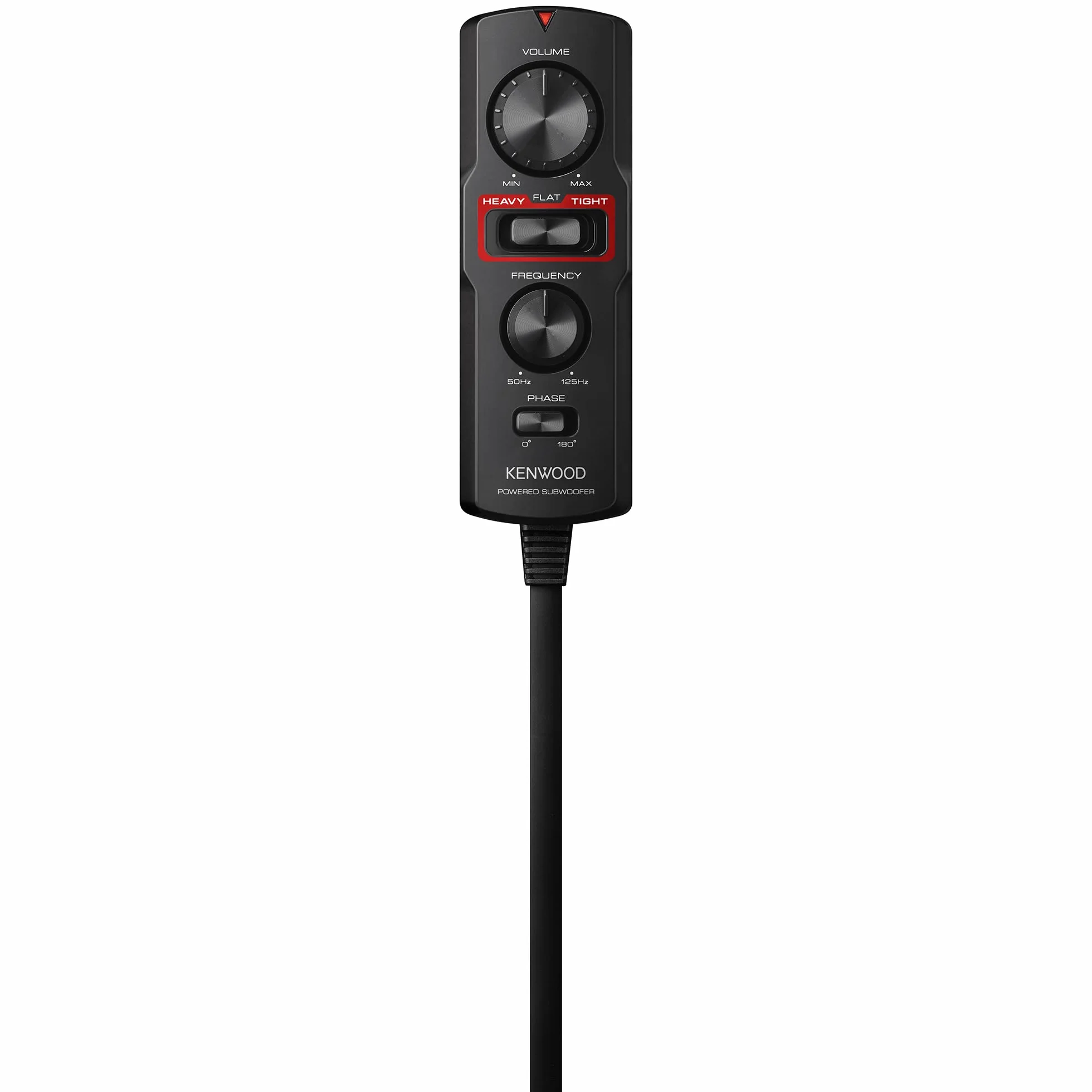 Kenwood KSC-PSW7EQ - Aktiver Kompaktsubwoofer mit Active EQ (160 Watt Ausgangsleistung, Class-D Verstärker, Alu-Gehäuse, Kabelfernbedienung)