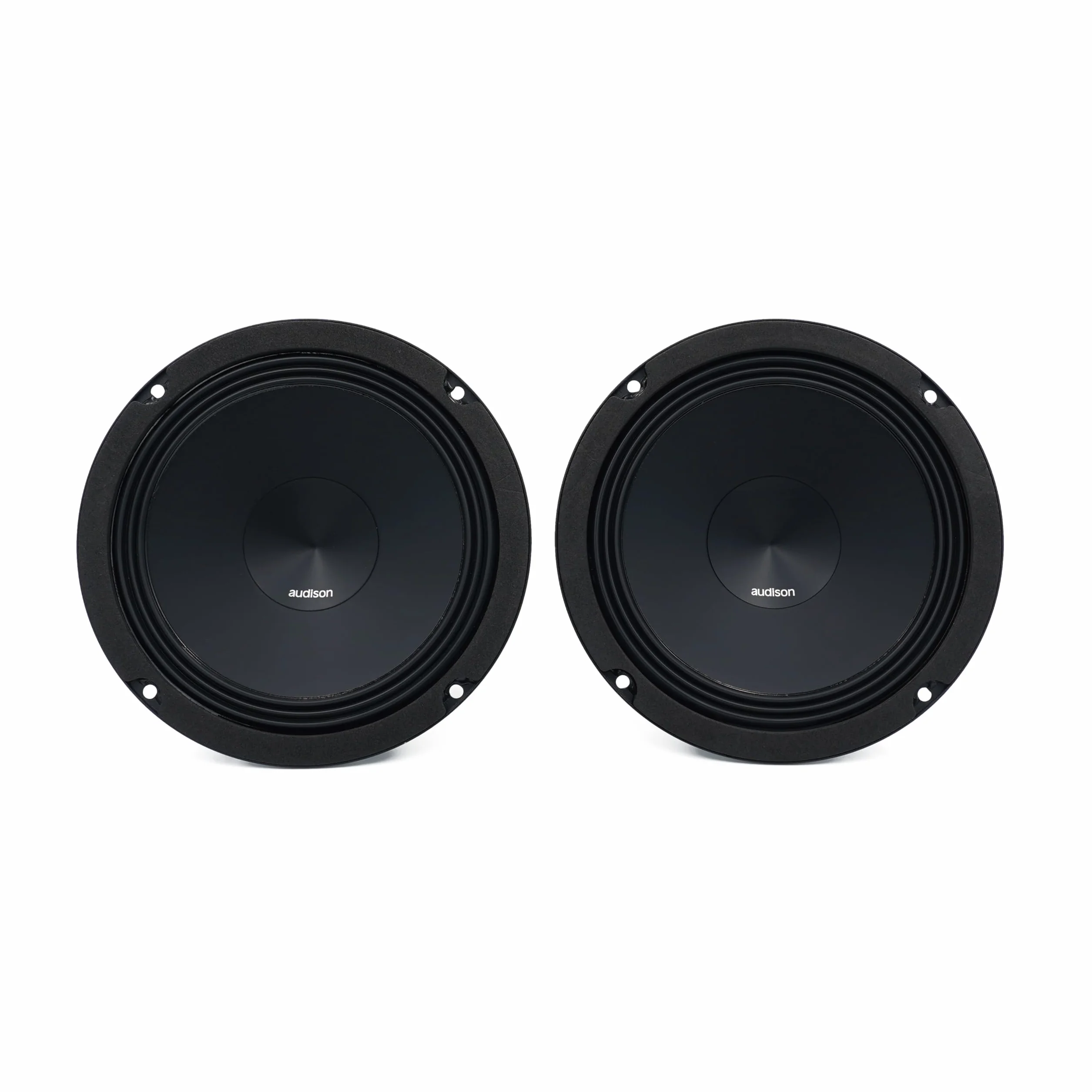Audison AP 6.5 Tieftöner Paar 165 mm für Car-Audio-Systeme, 70W RMS 210W Peak, Presspapier-Membran mit Dämpfung, Kupfer-Schwingspule, OEM-kompatibel, Braun