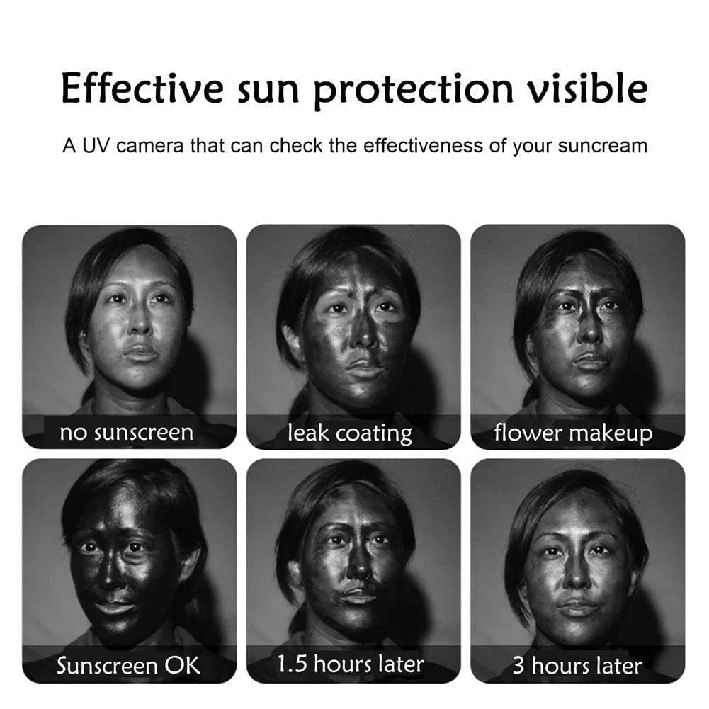Tragbare UV-Look UV-Kamera für Sonnenschutz-Test für Smartphone, sichtbarer Gesichtsschutz für Typ-Sonnenschnittstelle C für iOS
