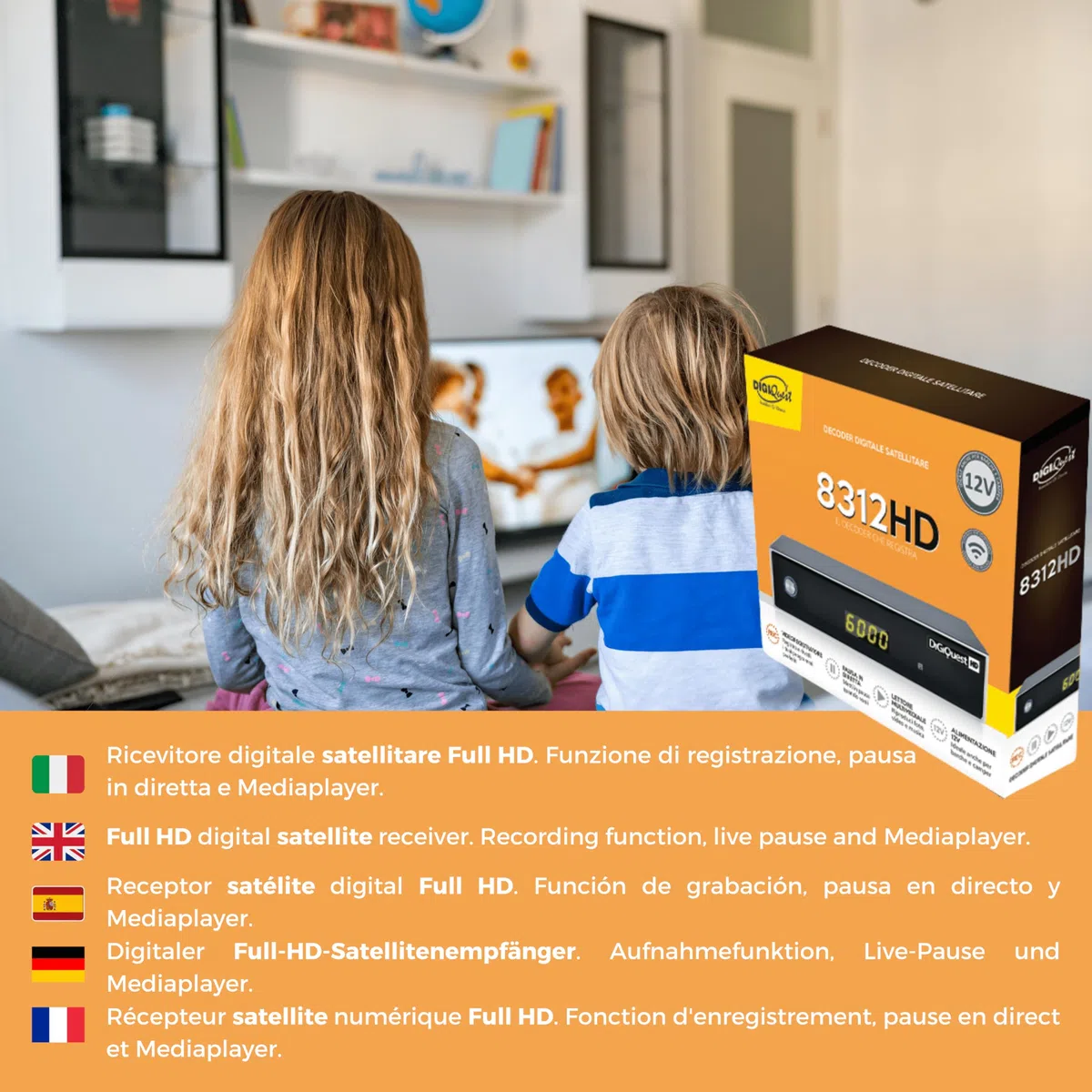 Digiquest 8312 HD Digital Satellite Receiver